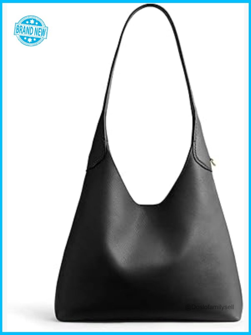 Slouchy Hobo Shoulder Bag Vegan Leather Large Capacity Work Travel Everyday